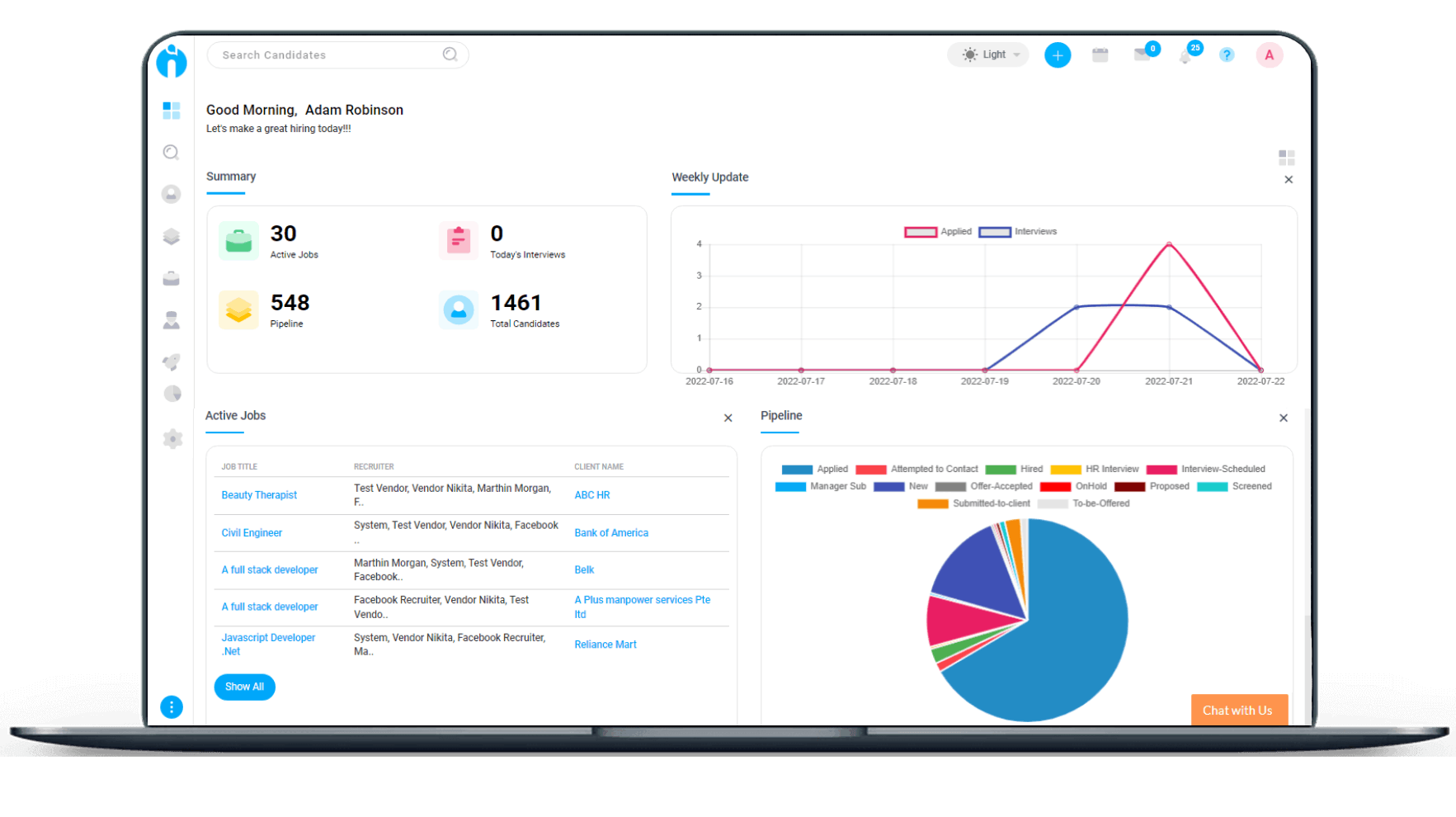 Select the best Recruitment Software & ATS | 100% Satisfaction