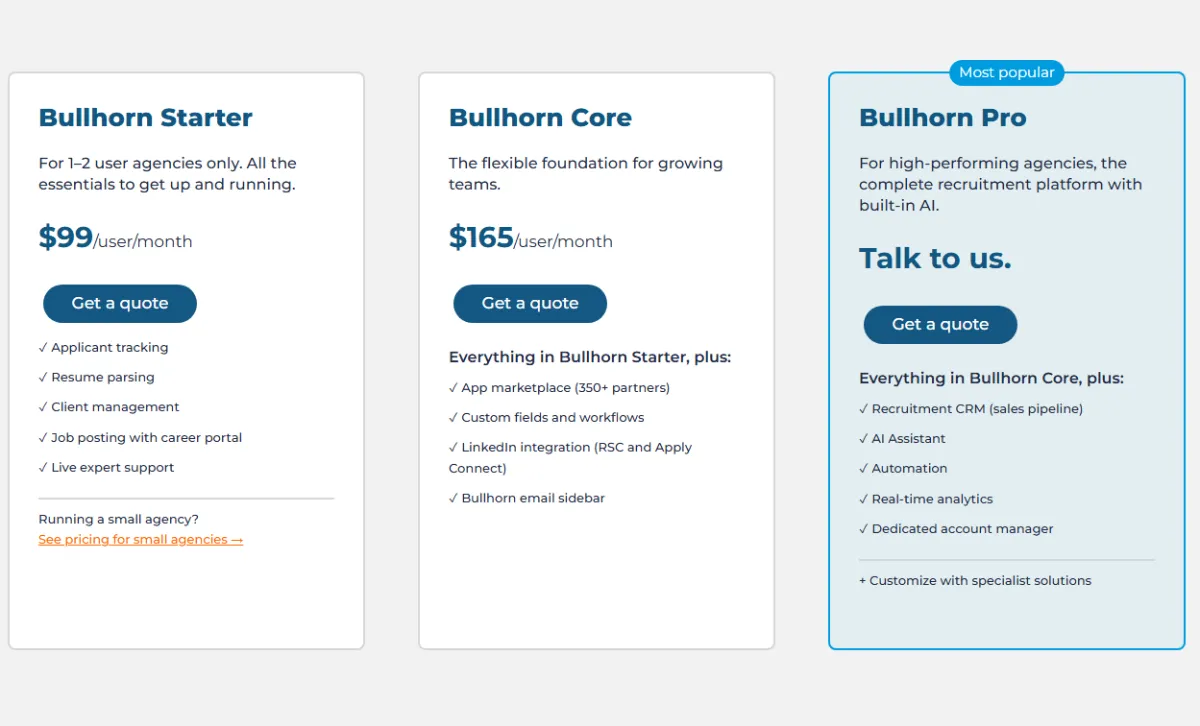 Bullhorn pricing
