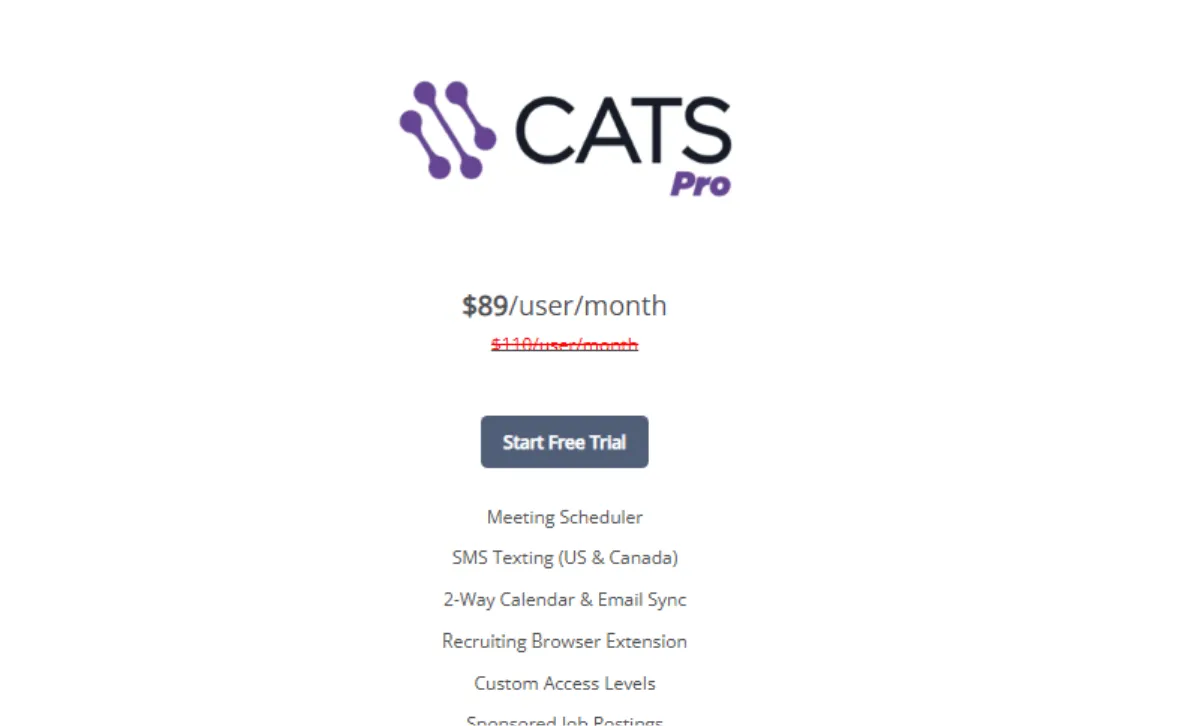 CATS pricing