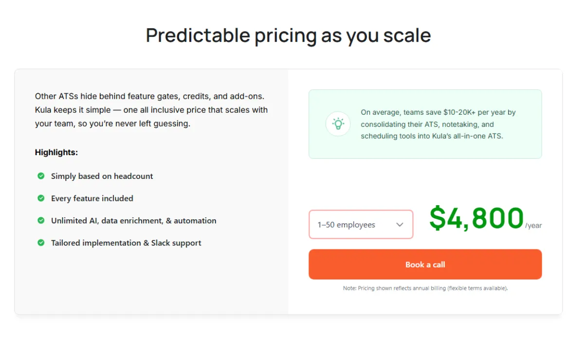 Kula pricing