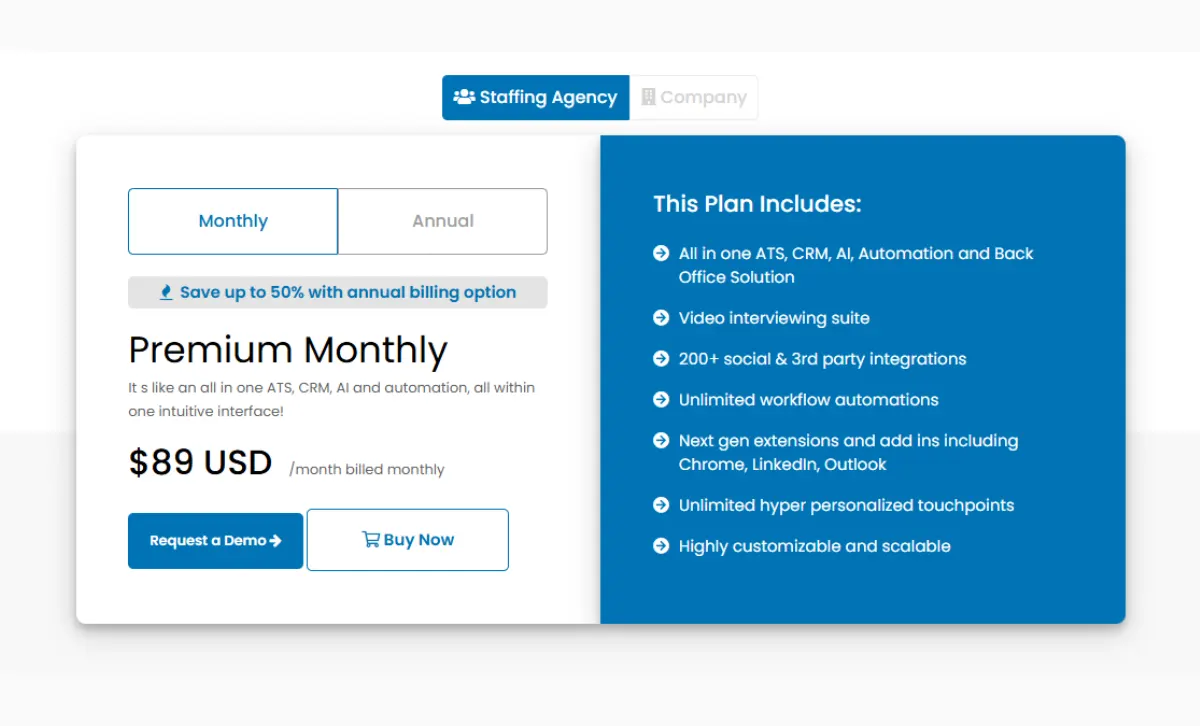 RecruitBPM pricing
