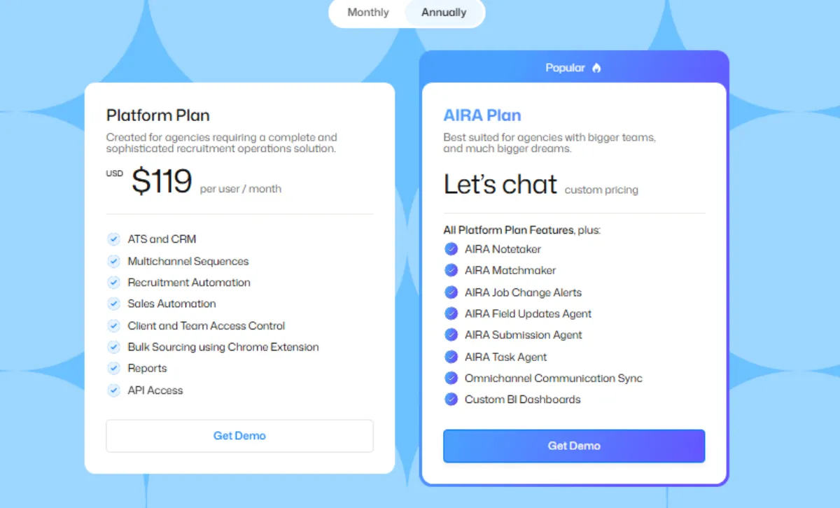 Recruiterflow pricing