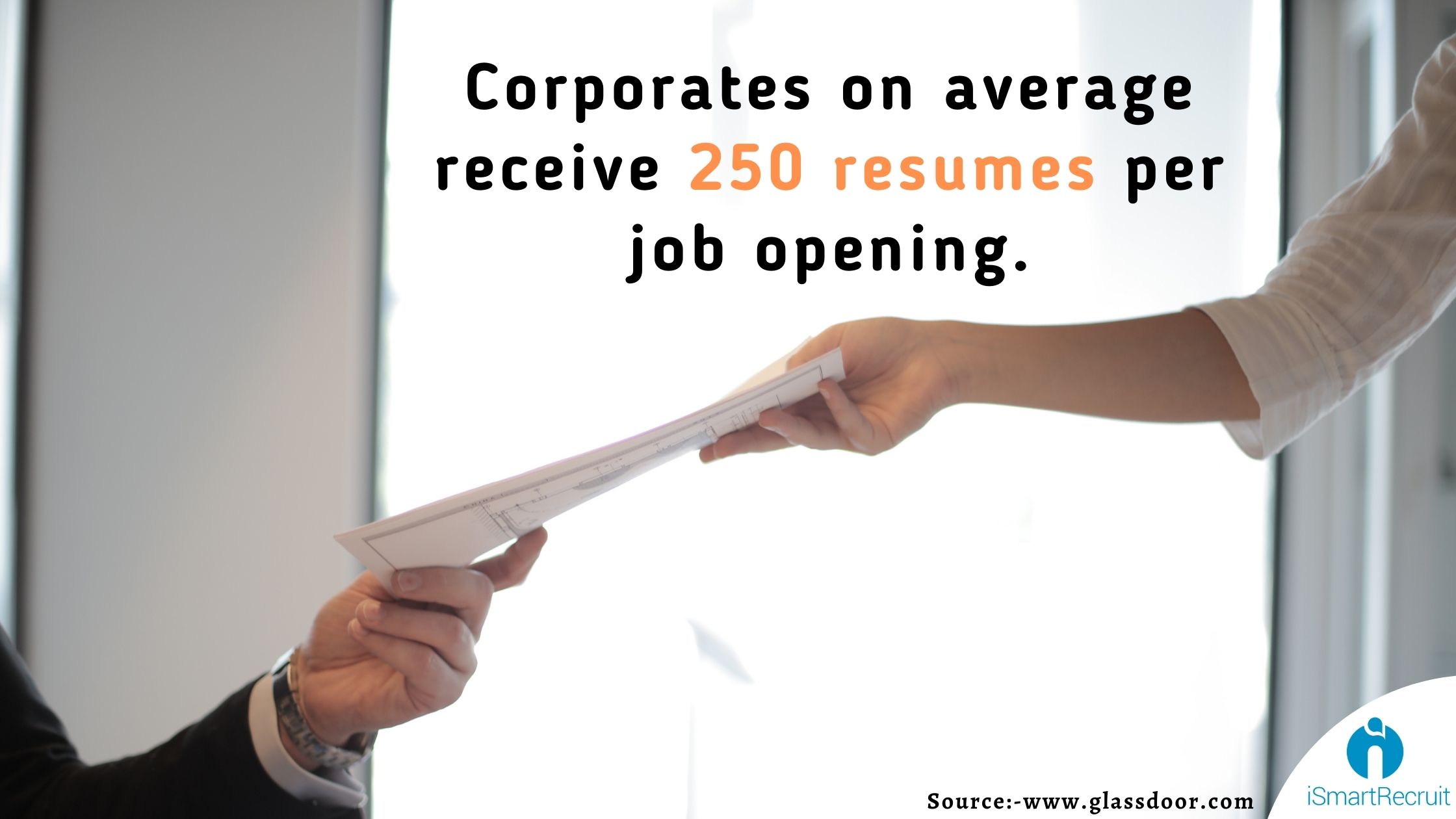 Corporates on average receive 250 resumes per job opening