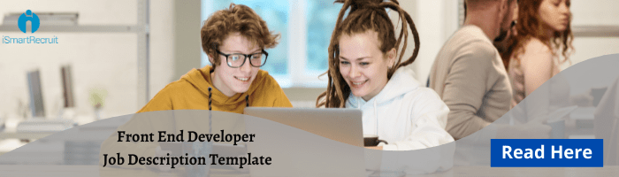 Front end developer job description 