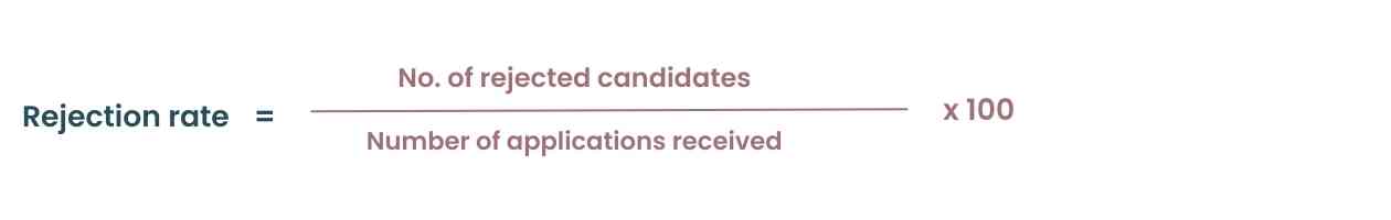 Rejection rate Formula 