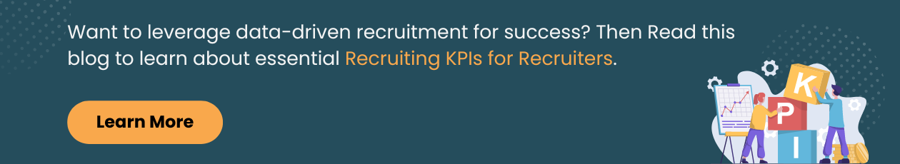 Relevant Recruitment KPIs on Recruitment Dashboard